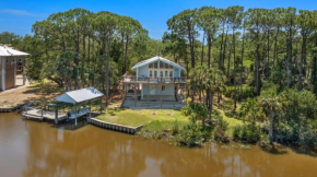 Cove bay front with dock